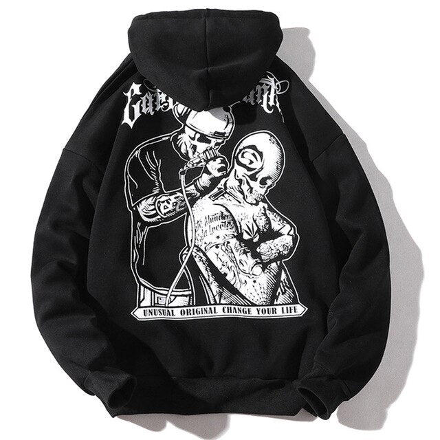 Men Letter Printed Hooded Pullover Sweatshirt Men High Street Fashion Hip Hop Hoodie Streetwear Clothing-7