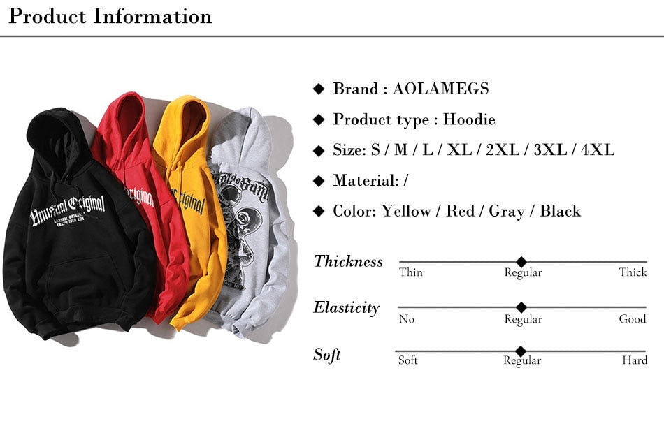 Men Letter Printed Hooded Pullover Sweatshirt Men High Street Fashion Hip Hop Hoodie Streetwear Clothing-4
